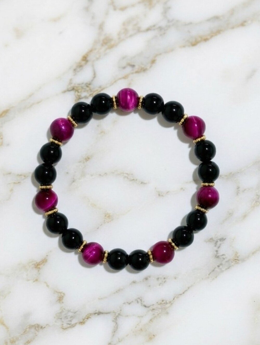 Tigers Eye/Onyx Bracelet
